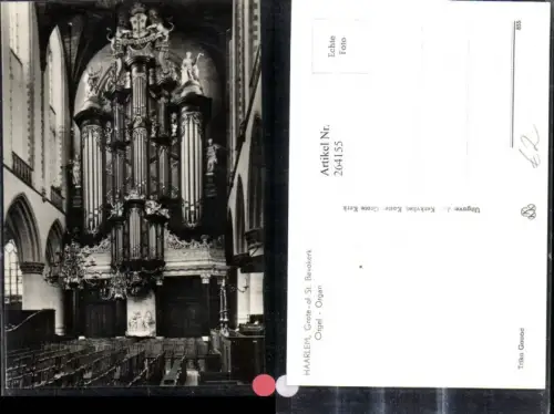 264155,Foto Ak Haarlem Grote of St Bavokerk Orgel Organ Kirche Innenansicht Theater Musik