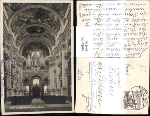 264156,Stift St Florian Bruckner Orgel Kirche Innenansicht Theater Musik