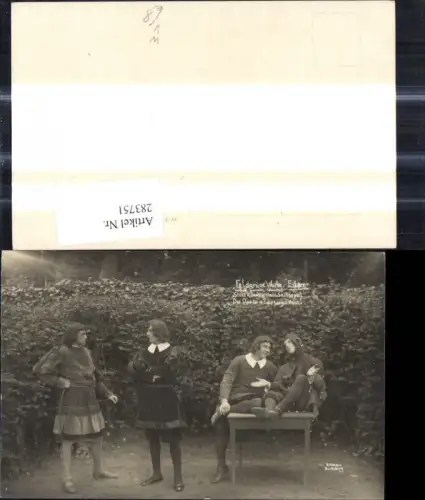 283751,Foto Ak Der Doktor m. d. Langen Nase Feldgrüne Woche Eilsen Theater pub G. Klimmer Bückeburg