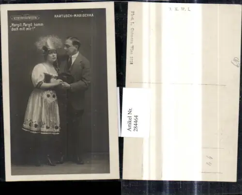 284464,Foto Ak Theater Musik Kartusch Marischka Schauspieler Wo die Lerche singt Operette