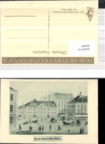 301095,Künstler Ak Musik Theater Fest Wien 1924 Das alte Leopoldstätter Theater Kutsche