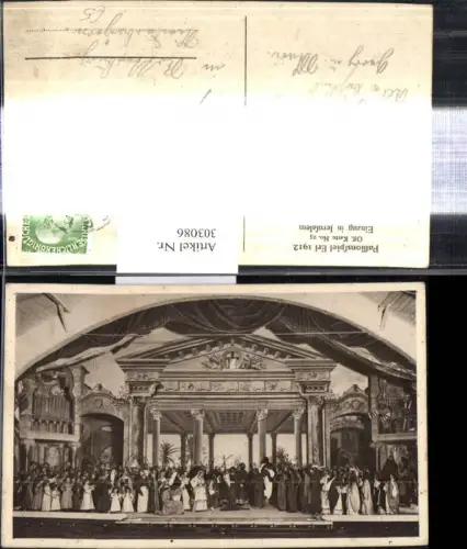 303086,Passionsspiel Erl 1912 Einzug Jerusalem Theater Religion