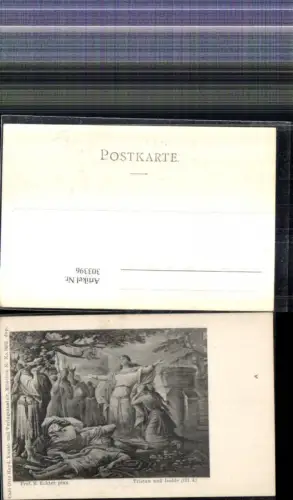303396,Künstler Ak M. Echter Tristan und Isolde III/4 Theater Musik pub Carl Otto Hayd 3202