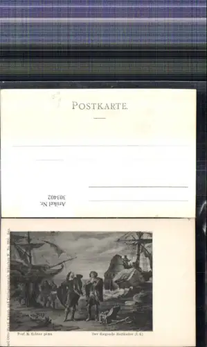 303402,Künstler Ak M. Echter Der fliegende Holländer I/4 Theater Musik pub Carl Otto Hayd 3201