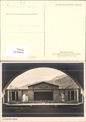 320342,Fotokarte Passions Chor Oberammergau 1934 Theater Passionsspiele Religion