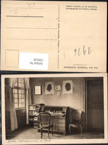 320358,Goethes Arbeitszimmer III Stock Frankfurt Goethehaus Theater Musik