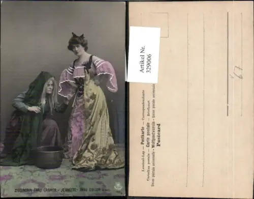 329006,Zigeunerin Frau Cramer Jeanette Frau Odilon II Act Theater Musik pub NPG 187/3