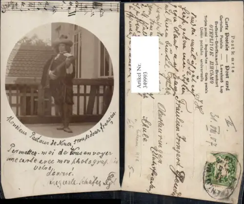 349993,Foto Ak Minesänger Mann Mandoline Eschenau Mittelfranken Theater Musik