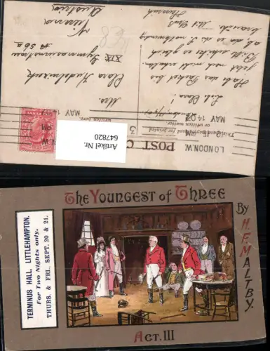 647820,Künstler Ak The Youngest of Three by Maltby Act III Theater