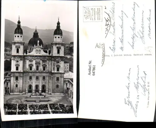 647861,Foto Ak Salzburg Dom Jedermann Festspiele Theater