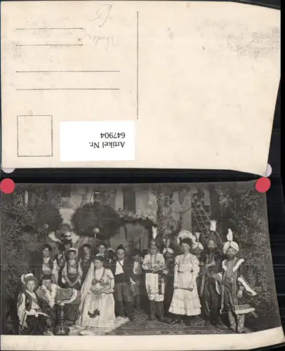 647904,Foto Ak Gruppenbild Schauspieler Theater