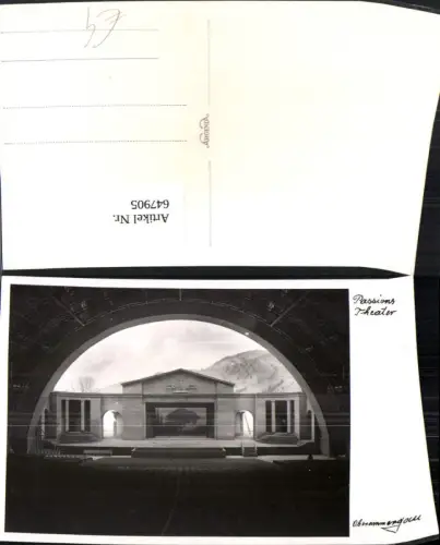647905,Foto Ak Oberammergau Passionstheater Passionsspiele Theater