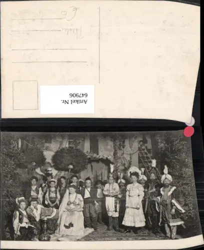 647906,Foto Ak Gruppenbild Schauspieler Theater