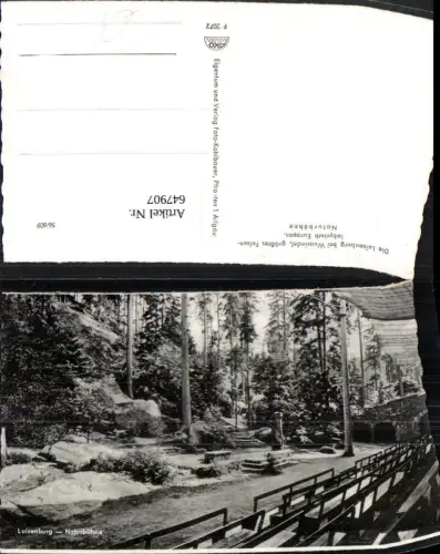 647907,Foto Ak Luisenburg Wunsiedel Felsenlabyrinth Naturbühne Theater