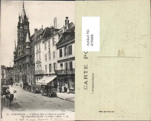 479488,Compiegne The Town-Hall La Cloche Hotel Automobile Auto PKW