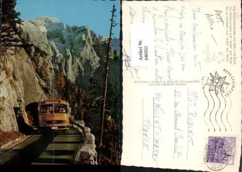 646931,Bus Postbus Autobus Kehlsteinstraße m. Göll u. Brett Berchtesgaden