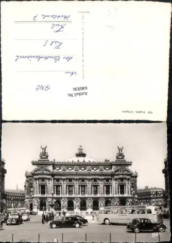 646936,Foto Ak Bus Paris L Opera Oper Auto Autobus