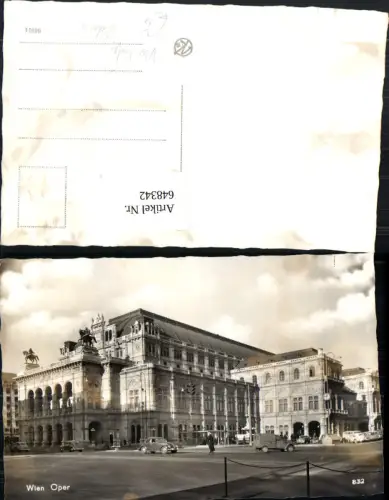 648342,Foto Ak Wien Vienna Oper VW Käfer Auto Polizist