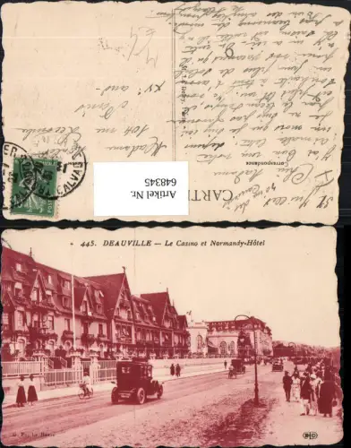648345,Deauville Le Casino et Normandy-Hotel Oldtimer Automobile France