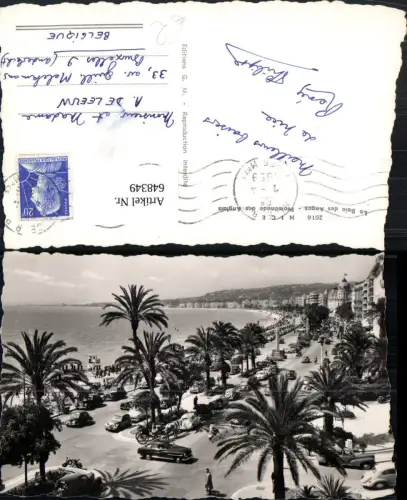 648349,Foto Ak Nice Nizza Auto Promeande de Anglais France