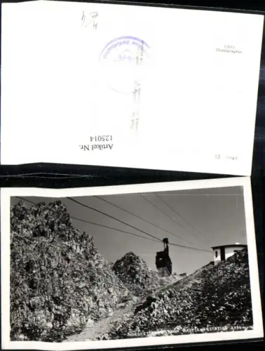 125014,Foto Ak Seilbahn Nordkettenbahn Hafelkarstation Gondel Innsbruck