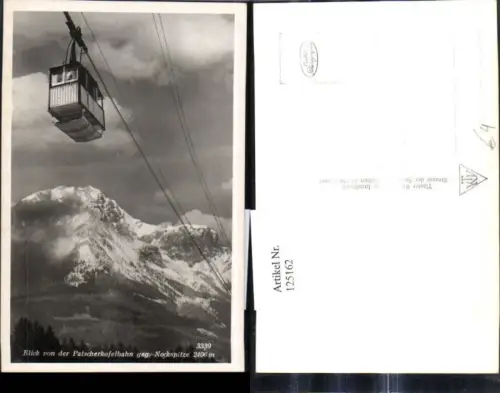 125162,Foto Ak Seilbahn Blick v. d. Patscherkofelbahn geg. Nockspitze Gondel