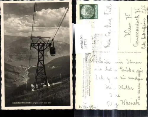 147775,Schmittenhöhebahn geg. Zell a. See Seilbahn Gondel