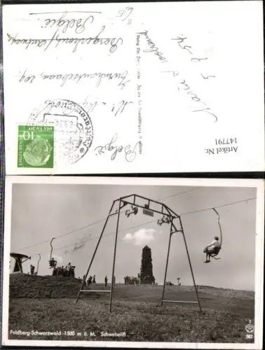 147791,Feldberg Schwarzwald Schwebelift Sessellift Sesselbahn Seilbahn