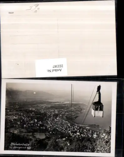 222387,Pfänderbahn m. Bregenz a. Bodensee Totale Seilbahn Seilschwebebahn Gondel pub Photo Fritz jr.
