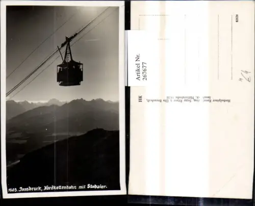 267677,Seilbahn Innsbruck Nordkettenbahn m. Stubaier Gondel