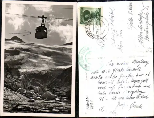 284311,Seilbahn Enzingerboden Weißsee m. Granatspitze u. Sonnblick b. Uttendorf i. Pinzgau