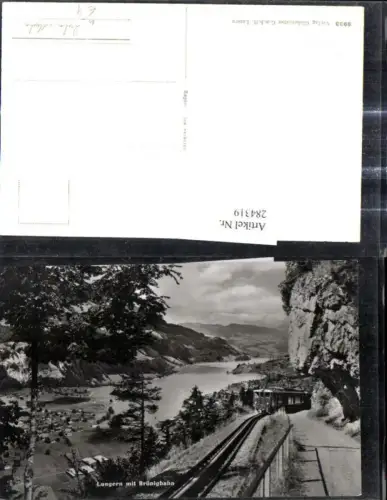 284319,Foto Ak Zahnradbahn Lungern m. Brünigbahn Bergbahn