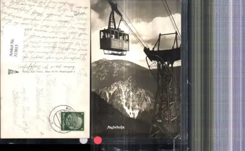 313015,Foto Ak Seilbahn Gondel Turmstütze Raxseilbahn b.Hirschwang