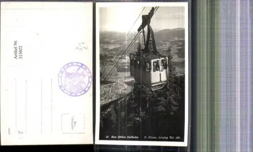 313022,Foto Ak Seilbahn Gondel 1 Raxbahn b.Hirschwang