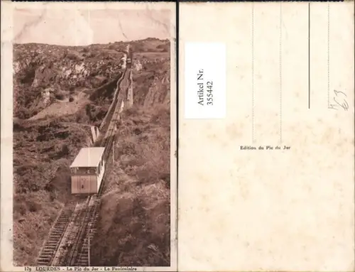 355442,Bergbahn Lourdes Funiculaire du Pic du Jer