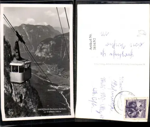 381632,Seilbahn Dachstein-Seilbahn zur Eishöhle Obertraun Gondel