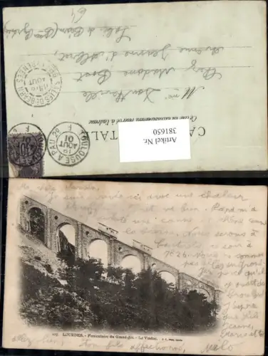 381650,Bergbahn Lourdes Funiculaire du Grand Jer Le Viaduc