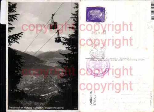 474095,Seilbahn Innsbruck Nordkettenbahn Wagenkreuzung Gondel