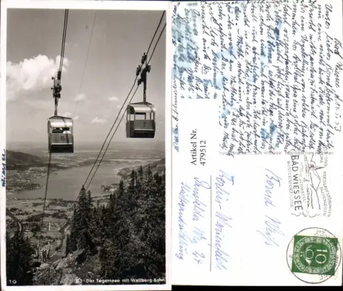 479512,Der Tegernsee mit Wallberg-Bahn Seilbahn Gondel 15 u. 7