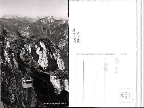 504235,Rauschbergbahn b. Ruhpolding Seilbahn Bergkulisse