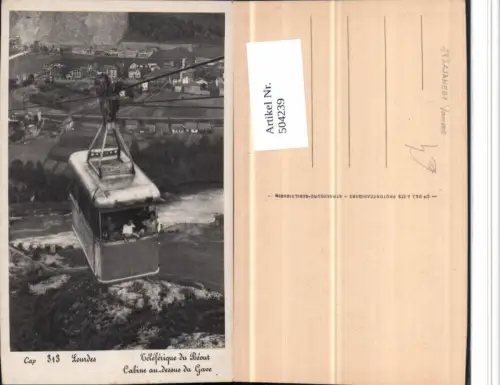 504239,Lourdes Teleferique du Beout Cabine Seilbahn
