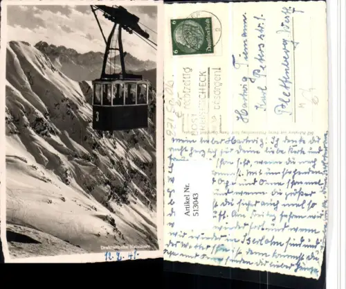513043,Drahtseilbahn Seilbahn Nebelhorn b. Oberstdorf Bergkulisse