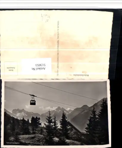 513053,Nebelhornbahn Seilbahn b. Oberstdorf Bergkulisse