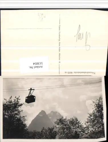 513054,Kreuzeckschwebebahn Seilbahn b. Garmisch Bergkulisse pub Hans Huber