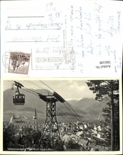 566108,Seilbahn Gondel 2 Seilschwebebahn Mariazell Bürgeralpe