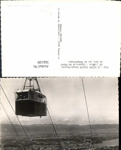566109,Seilbahn Gondel Le Mont Saleve Geneve et les Monts du Jura vus du Telepherique