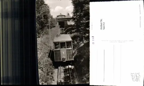 566252,Foto Ak Bergbahn Zahnradbahn Baden-Baden Merkurbergbahn