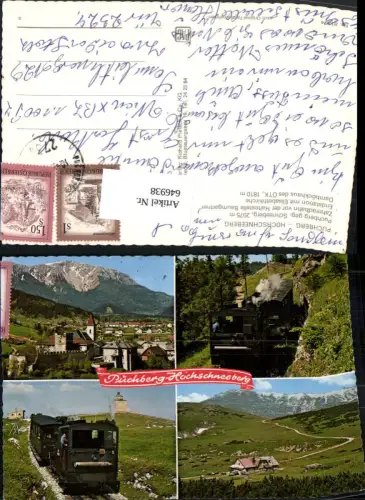 646938,Mehrbild Ak Puchberg Hochschneeberg Zahnradbahn Bergbahn