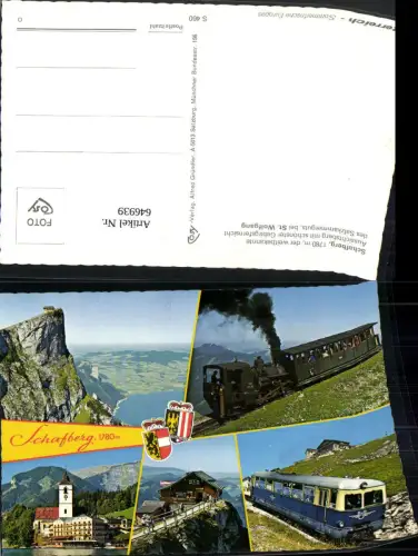 646939,Mehrbild Ak Schafberg St Wolfgang Schafbergbahn Bergbahn