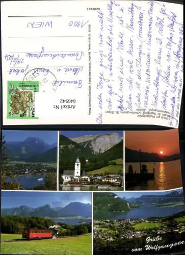 646942,Mehrbild Ak St Wolfgang Salzkammergut Schafbergbahn Zahnradbahn Bergbahn